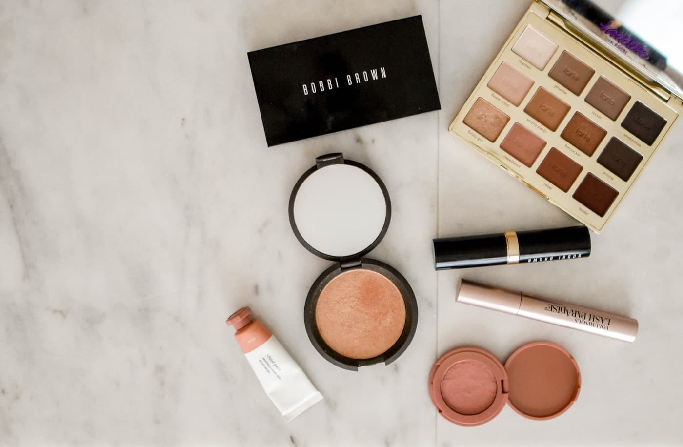 Beauty routine scene near a bathroom mirror
