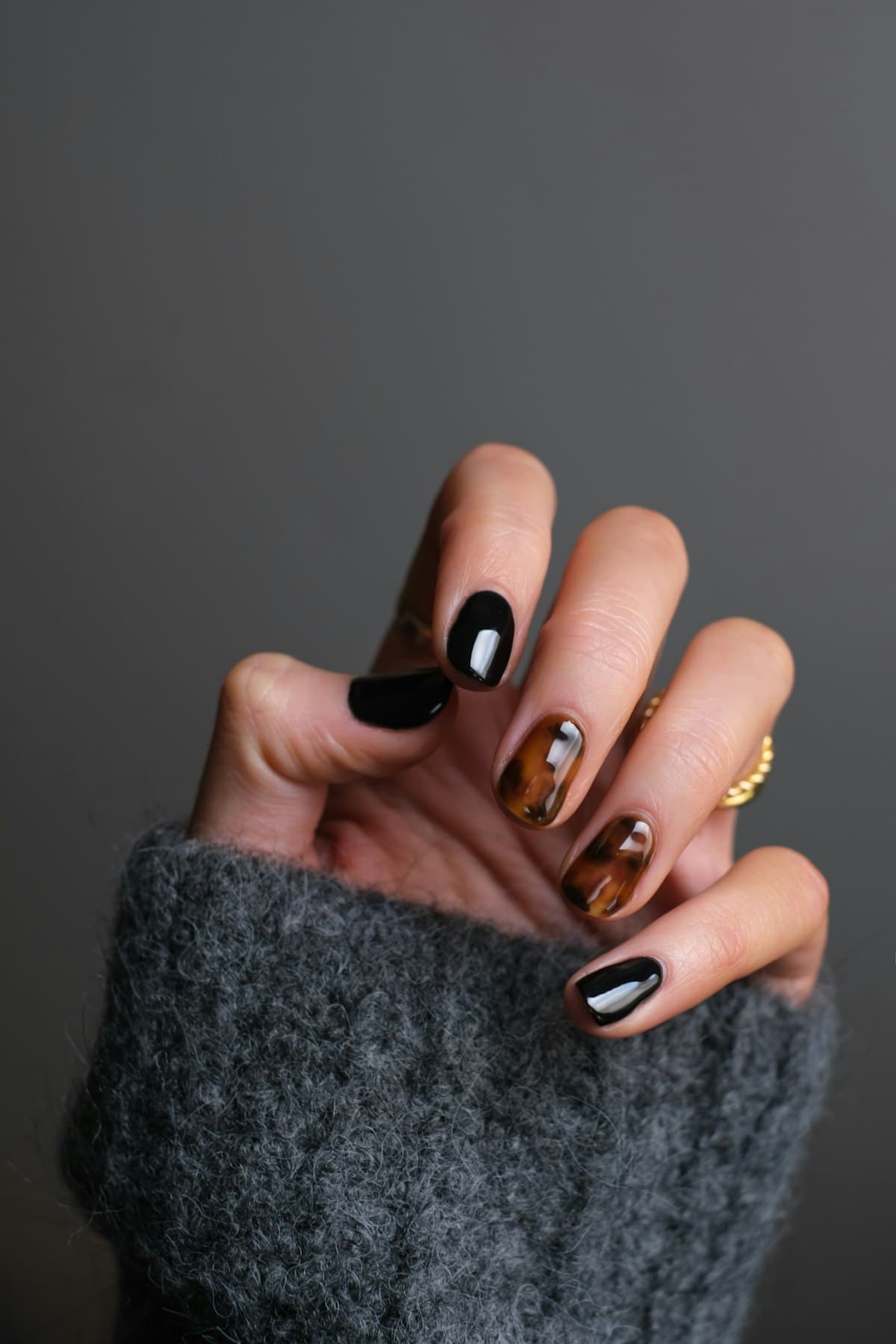 Close-up manicure and nail polish service